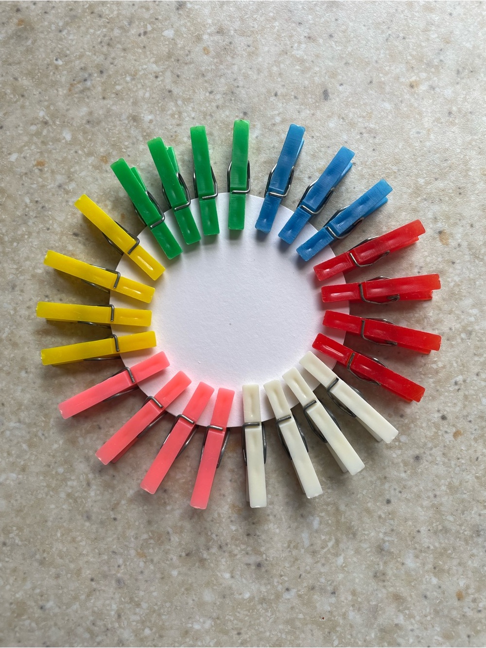 Vintage Mini Closespins Plastic Assorted Colors MCM Crafts Decor Party Gifts